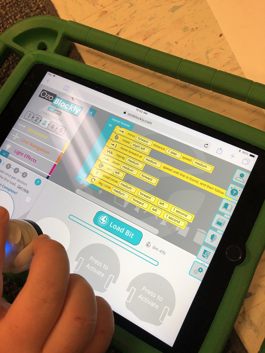 PSD_EReichert's tweet image. Students @Deibler_ES in @PennridgeSD are loving the use of coding with @ozobots with the app Ozoblockly! Great for all grade levels and all comfort levels of block coding! @AmyWeir_Teach @tmyersteach @PADeptofEd @QuercusPrinus #ozobots #hourofcodeInPa #BucksIUSTEAM