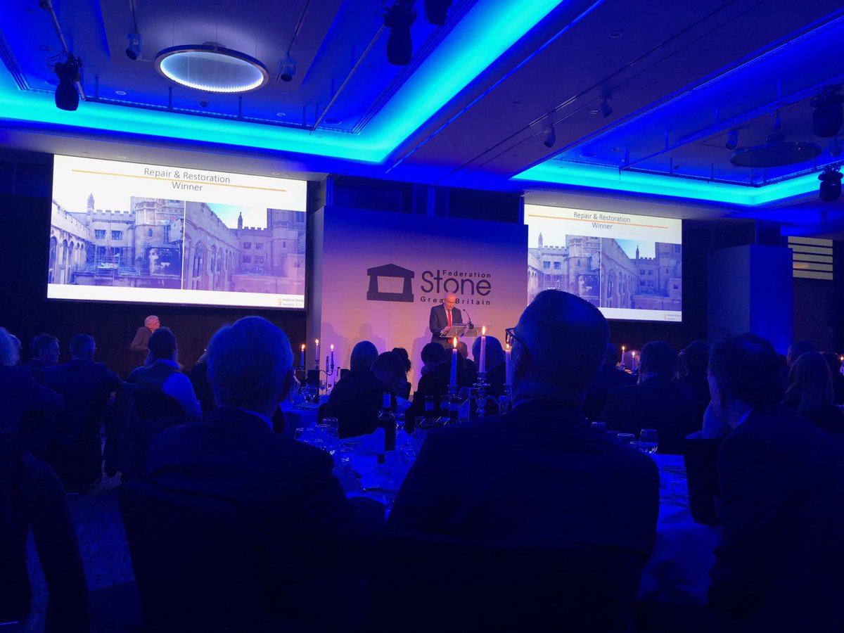 vanessabrady's tweet photo. Collecting the #PalaceOfWestminster restoration #StoneFed award the Client yahoooo https://t.co/uFSr9iZNeK