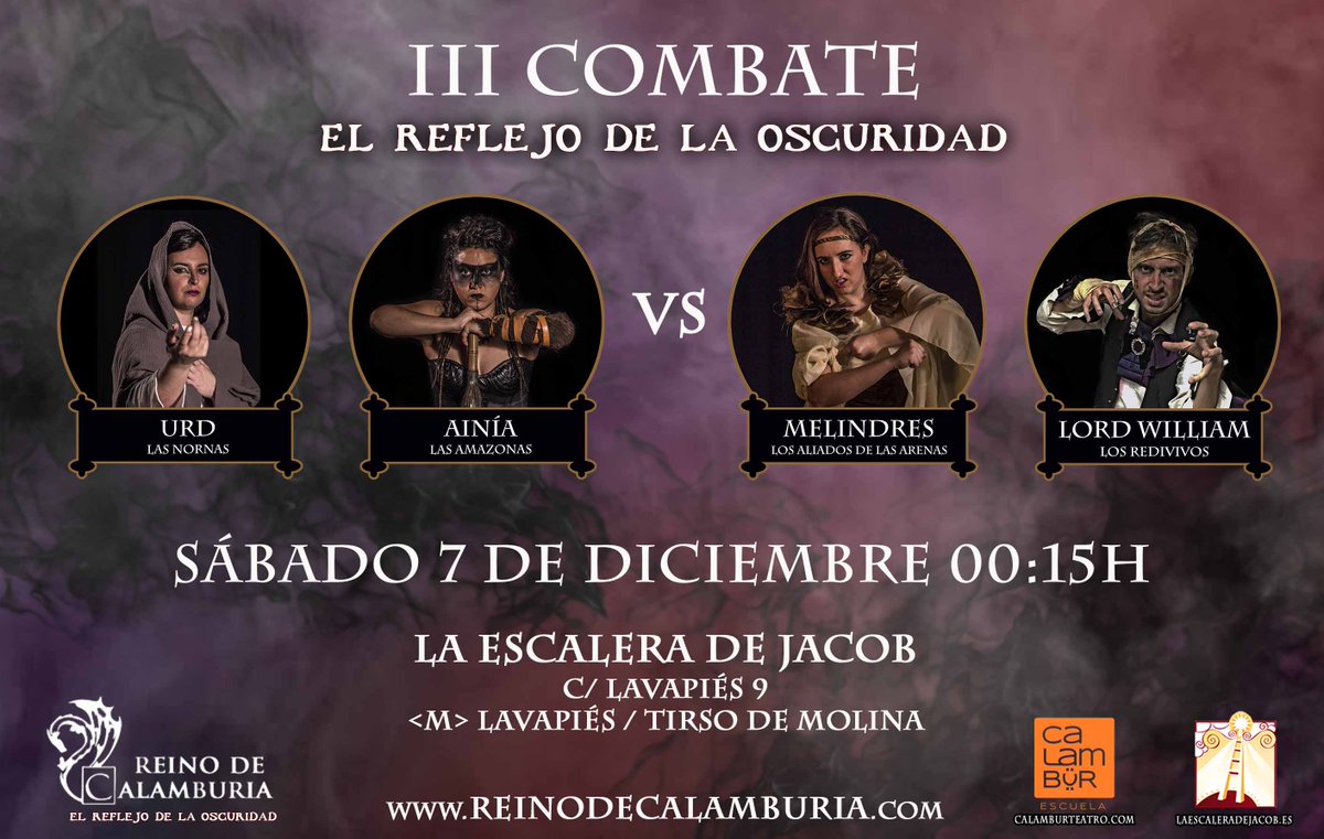 Calamburteatro's tweet photo. Esta noche os esperan impro en mano en la @escalera_jacob ¡URIA URIA! #Calamburia #impro #felizfinde
🎟️ https://t.co/NyxZTojUqG https://t.co/PM6bDCVdwu