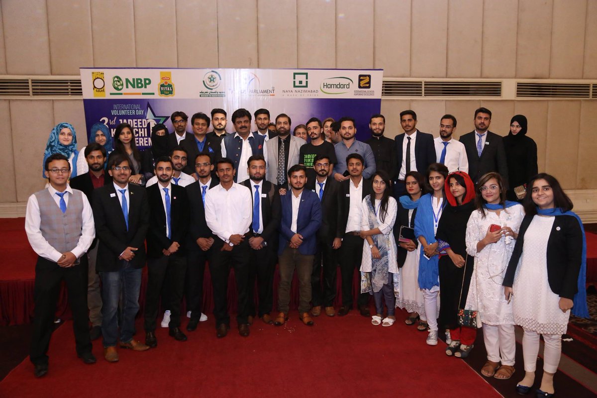 SawalPakistan's tweet photo. We are thankful to Syed @SardarShah1, Minister for Education &amp; Culture for joining us in 3rd Jadeed Karachi Conference as Guest of Honor.
#YP | #ResilientCommunities | #IVD2018 | #UNVolunteers | #Pakistan https://t.co/tfpx6TWGD8