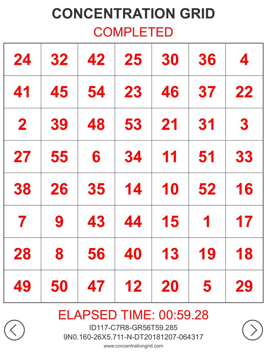 Grid_IDx's tweet photo. Concentration Grid
#ConcentrationGrid
@ConcentrationGr @Grid_IDx
https://t.co/aZ9Myyq68i

7x8 grid < 1 min
#personalbest

Concentration Grid app
https://t.co/DuACG7JebW

Post gridtimes on social media and to leaderboards
https://t.co/Fj4ZdeeIuN https://t.co/nyYLSuRkYr