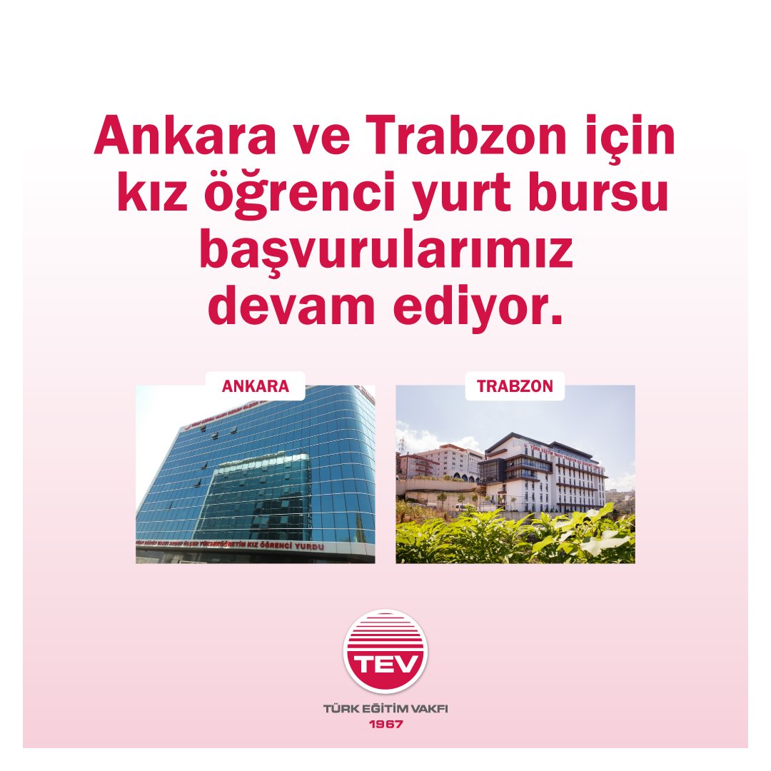 turk egitim vakfi on twitter ankara ve trabzon da okuyan ogrencilerimiz icin yurt bursu basvurularimiz devam ediyor yurt bursu basvurusunda bulunmak icin linke tiklayabilirsiniz https t co y5cn2rrrmo tev burs basvuru https t co lcxhdkgwt0