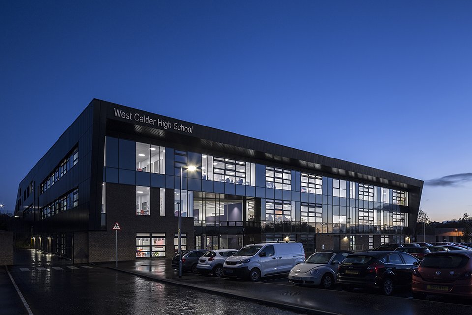 HubSouthEast's tweet photo. The new @WestCalderHigh has been shortlisted as #DevelopmentOfTheYear & #ArchitecturalExcellence @scotpropawards. Well done to all those involved in this fantastic project. #FingersCrossed for February's event! #Education @LoveWestLothian @morrisonbuilds @NORR_Int @SFT_Scotland https://t.co/XMUXgpEIlz