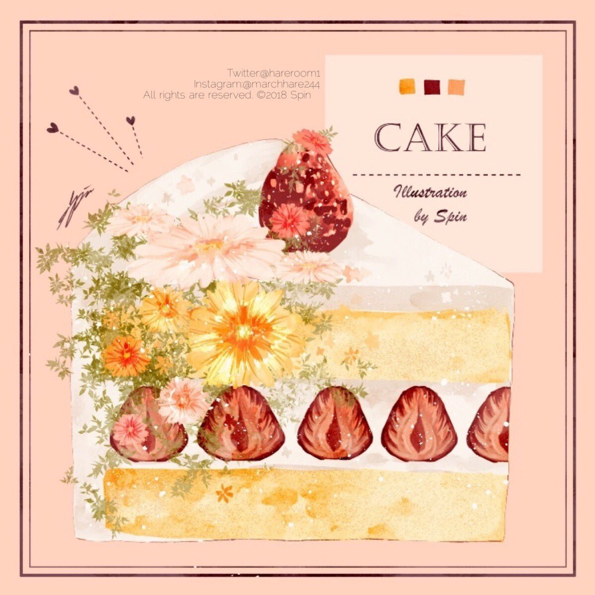 no humans food food focus english text strawberry cake fruit  illustration images