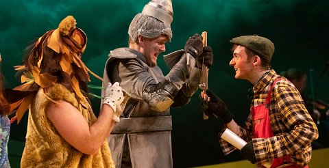BrewhouseLive's tweet photo. And we're off!  What a fantastic first show.  A full house over over 350 children for today's school's performance.  Well done all 👏👏👏🌈👠🧙‍♂️🧙‍♀️😍 #wizardofoz #taunton #brewhouse #31togo https://t.co/2amrH4Pgjq