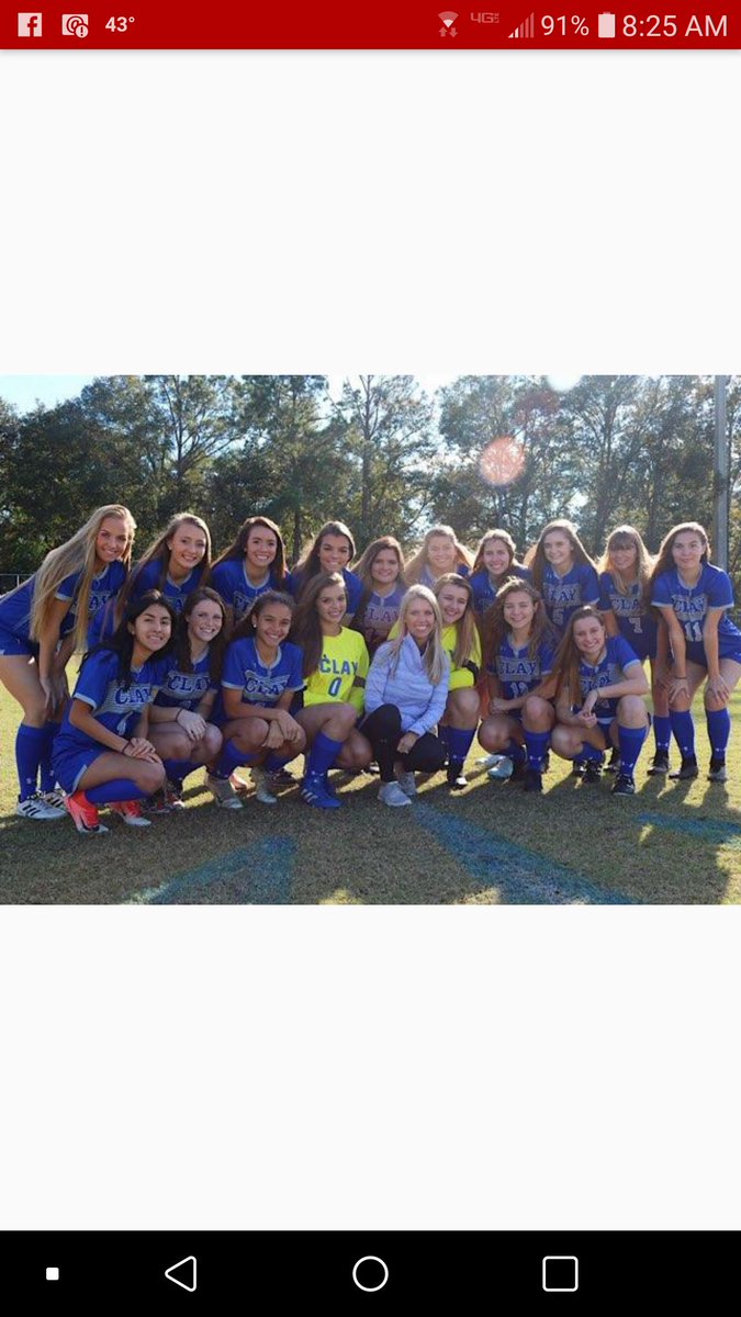 OnlyOneParadise's tweet photo. Way to go Clay High Ladies Soccer. 4-1 over Ridgeview. Jenna Hill with 2 goals, Skye Paradise with one goal and PK goal to capitalize.#soccer #huntingdon #Clayhigh https://t.co/ZAsGG8CFQ2