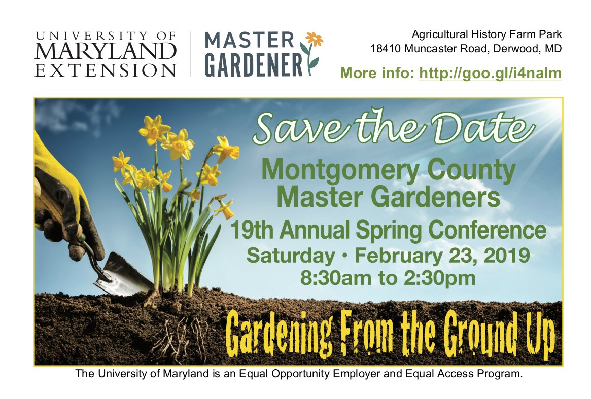 Montgomery County Master Gardeners Maryland On Twitter Save