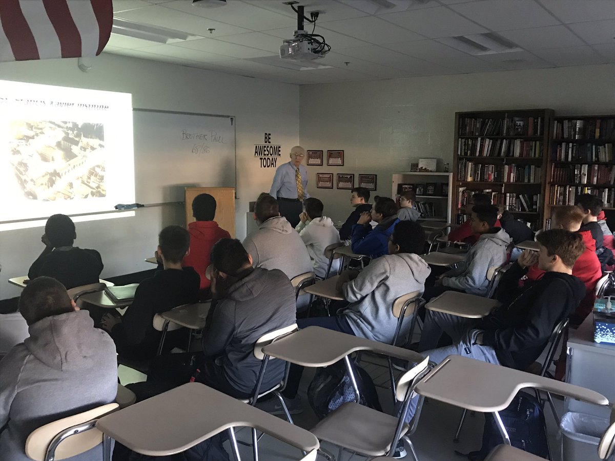 Rounding out Founders Week with a lesson from our very own Brother Paul!! #FoundersWeek2018 #SJClassof2022