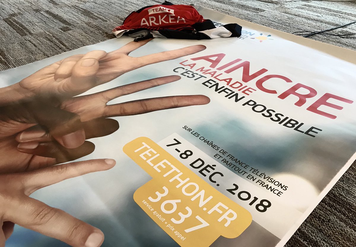 WeAreArkea's tweet photo. À l’occasion du @Telethon_France et à l’initiative de collaborateurs, @cmarkea se mobilise 🚴♂️
« Pédalons pour la bonne cause » sur le Campus brestois, 1 km parcouru = 5€ récoltés.
✅ Résultat : bonne humeur, convivialité et surtout 364km parcourus (1820€). Bravo à tous 👏🔝 https://t.co/ZHHQjYdvXu