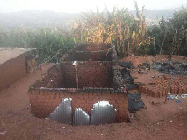 GilEkane's tweet photo. #Kumbo in pictures.#Cameroon military have reportedly burnt down entire Kumbo town in NW of Anglophone regions. Gov't military shoot to kill every living soul including animals while international community remains silent on the #Genocide @LeahHardingAJE @voglerk @KarenPierceUN https://t.co/szUBGW4WS5