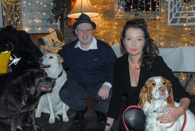 Peridot_Press's tweet photo. Here’s @Lucysewill and @RealMattLucas at the ‘Dogs and their Humans’ launch this week. More info on the book here: https://t.co/vdRvhu0VPE https://t.co/nO1w2WnSBH