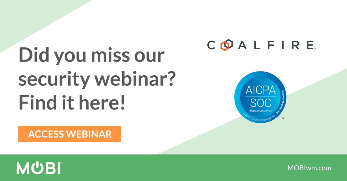 Our webinar helps you upgrade data #security &amp; better understand SOC 2. Check it out here: bit.ly/2OPRsdy