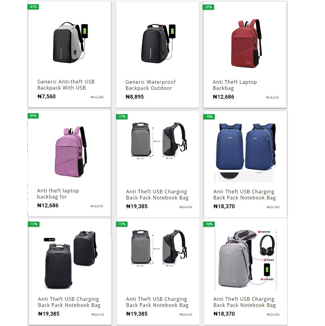 rajab_com_ng's tweet image. 🎒🎒🎒 Best Trending Anti Theft USB Charging Back Pack Notebook Bag Business Laptop Backpack With Password Security Lock.|₦7,560 above
Order now 
👇🏿👇🏿👇🏿
bit.ly/anti-theft-lap…
#AntiTheftUSBChargingBackPack #NotebookBag #Laptop #Bag #Bags #Travel #Trip #University #RAJAB