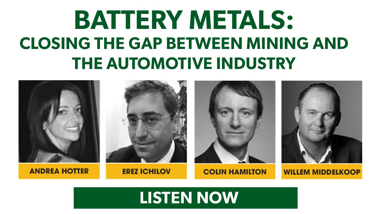 MiningIndaba_MD's tweet photo. Hear from four of our 2019 speakers in our latest battery metals podcast: https://t.co/3FEbCfOtrD https://t.co/PJmVt8sJjK