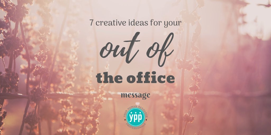 YPPHRDivas's tweet photo. Drawing a blank for a creative out of office reply? Here are 7 creative OOTO messages from @HRMorning #vacation | #OutOfTheOffice | #HR |#humanresource 
Learn More: https://t.co/0D8SoCAWpr https://t.co/OvuSQ2Pv58