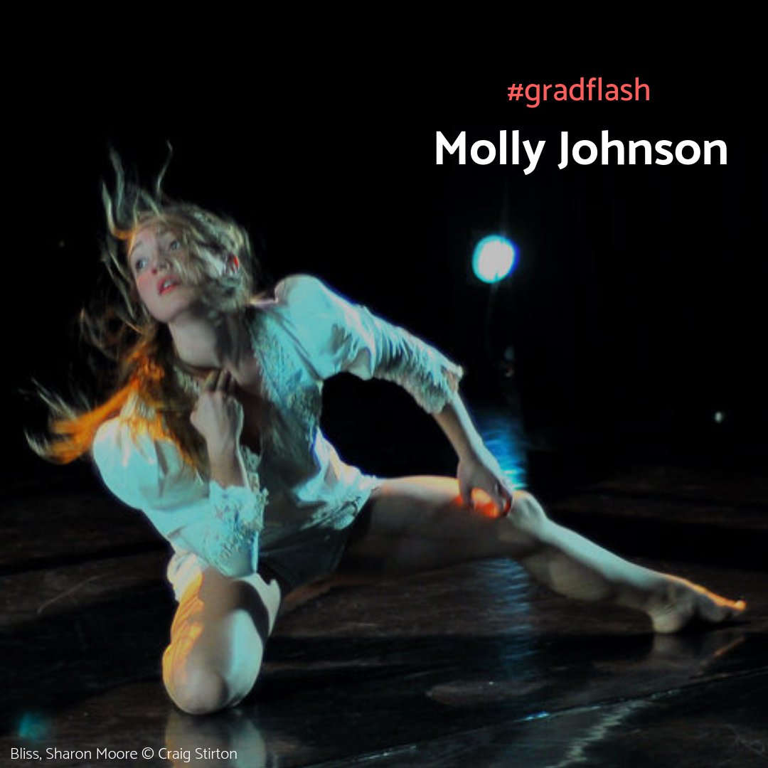 danceartsca's tweet photo. In today's edition of #gradflash Friday we celebrate 2004 grad Molly Johnson - a Dora Award-winning dance artist. Molly creates body-based performances projects and texts that investigate connection. She has presented work at Hub 14 (Toronto) and Kinetic Studio (Halifax). https://t.co/PMQvox2Jri