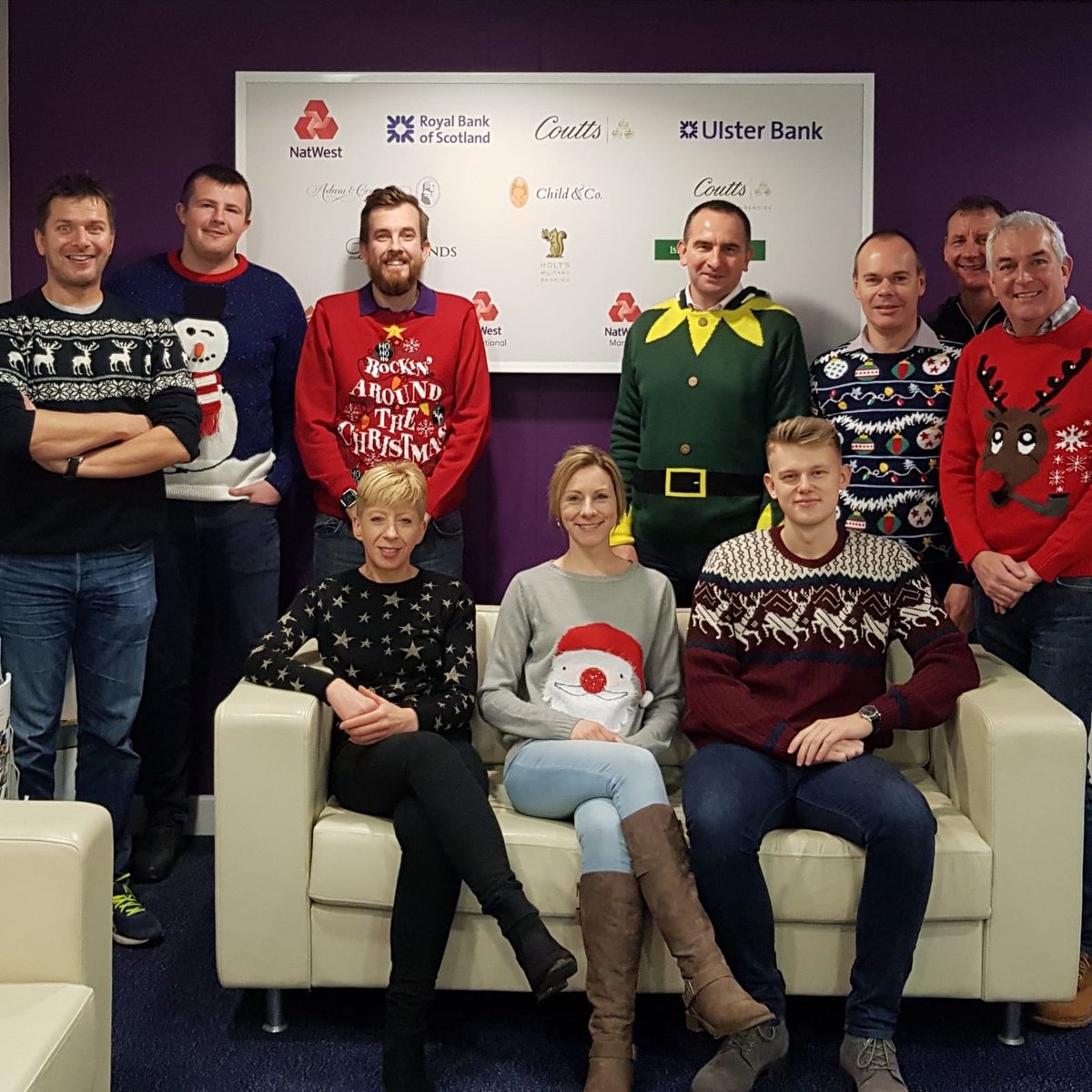 SkyFloSanders's tweet photo. Helping to raise money for St Helena today Christmas jumpers and breakfast! https://t.co/g4jmlDQiDh