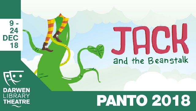 DarwenLTheatre's tweet image. ***STARTS SUNDAY***

@georgepma1 are delighted to be returning to Darwen this Christmas with the gigantic pantomime adventure, Jack and the Beanstalk.

BOOK NOW ➡️ bit.ly/2FJXIhy

Do you dare to climb the beanstalk with Jack, his mother, brother Billy and Daisy the cow?
