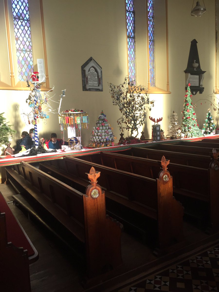 Msmythenclass's tweet photo. We had a lovely time visiting the Christmas tree exhibition in st Mary’s church today ! https://t.co/4k6FsVGJax