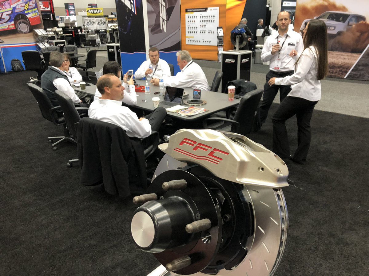 PRNAtTheTrack's tweet photo. The stopping experts @PFCbrakes getting set to start Friday @prishow https://t.co/9zQOC45JKu