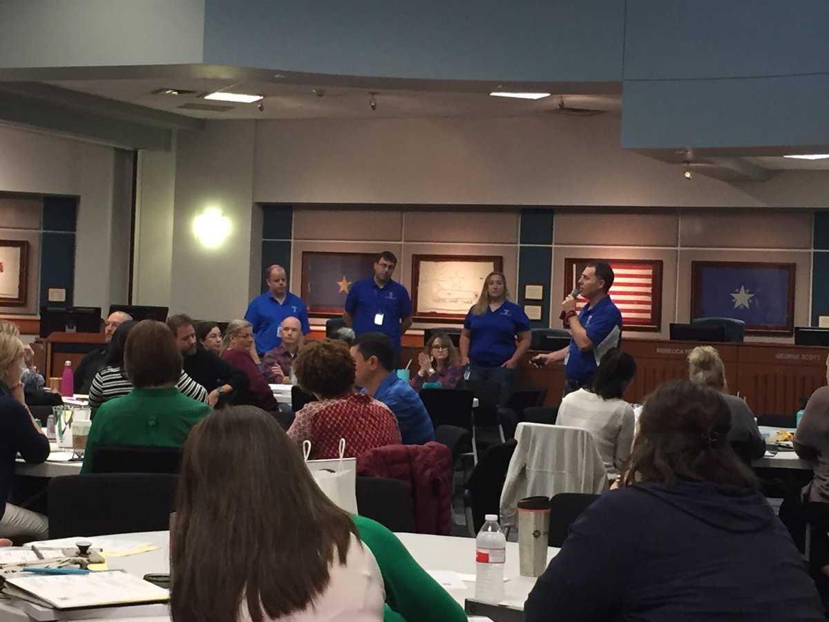 SecScienceKISD's tweet photo. @THS_Mustangs instructional coaches presenting about Team Leader PLCs #SecIC https://t.co/tK7ZWsMDkD