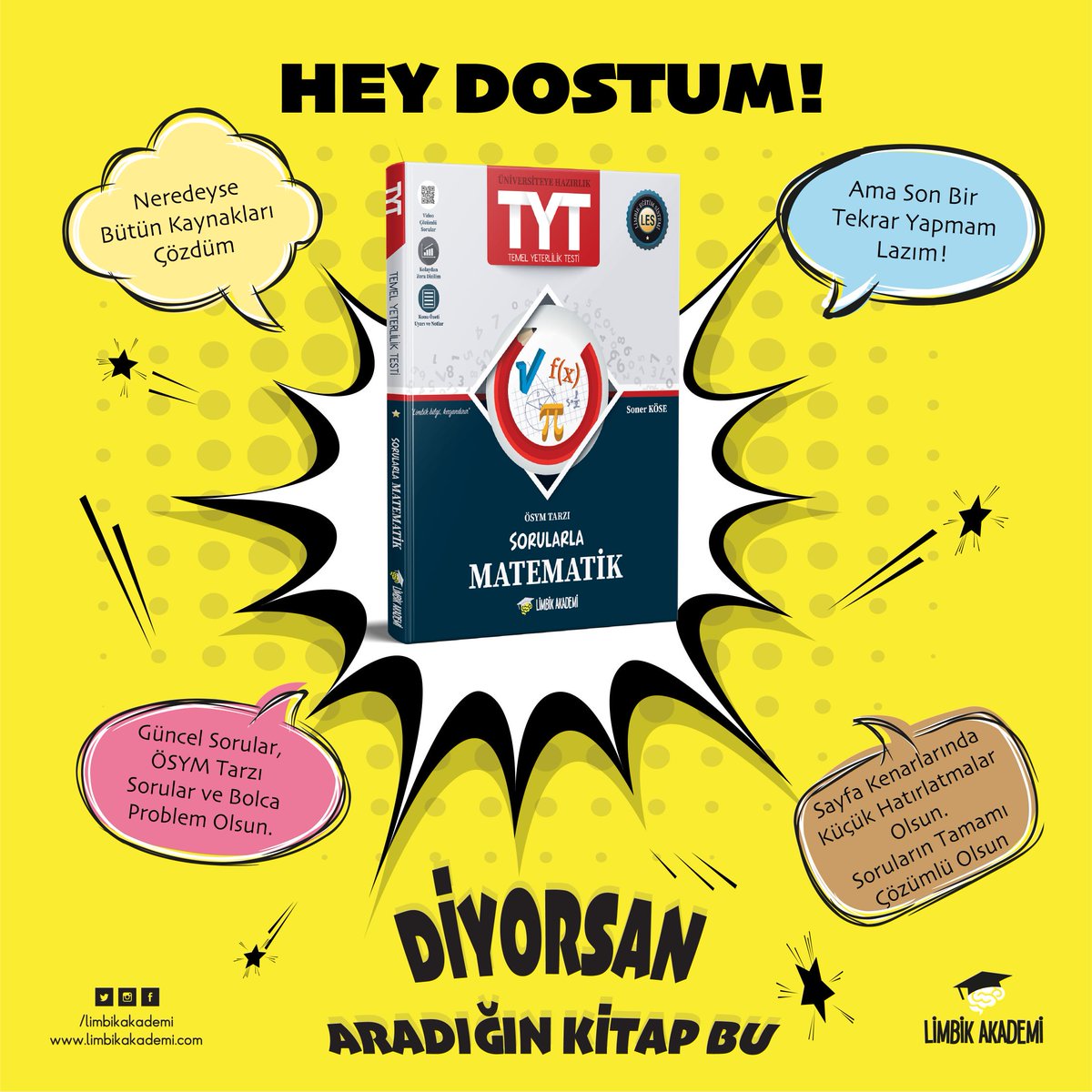 #yks #tyt #ayt #limbikakademi #limbikbilgiler #tytmatematik #2019tyt #tyt2019tayfa