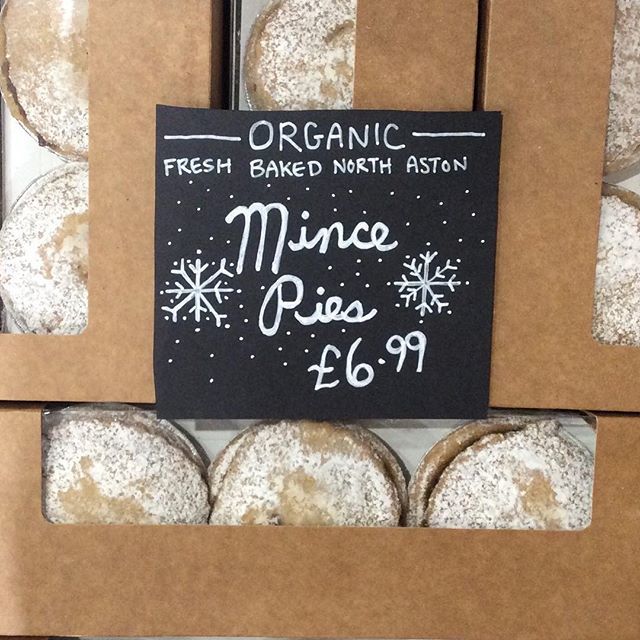 WildHoneyLove's tweet photo. The perfect holiday treat, fresh-baked organic mince pies from our friends at North Aston, now in stock!❄️❄️❄️❄️ #wildhoney #organic #happyholidays #shopindependent #shoplocal #oxford #northaston https://t.co/dXxLckHUc5 https://t.co/uedwdptSjt
