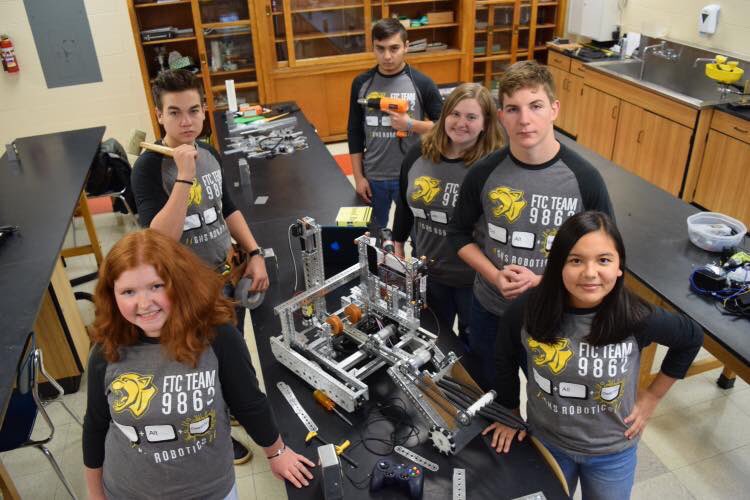 ftcteam9862's tweet photo. Meet your 2018-19 CTRL+ALT+DESTROY: Ryan (Dave Ryanport), Stephanie (OG), Maya (Mayo), Ryan (Swifty), Xavier (“The Letter X”), and Meghan (Ginger). https://t.co/90O7yaV4tV