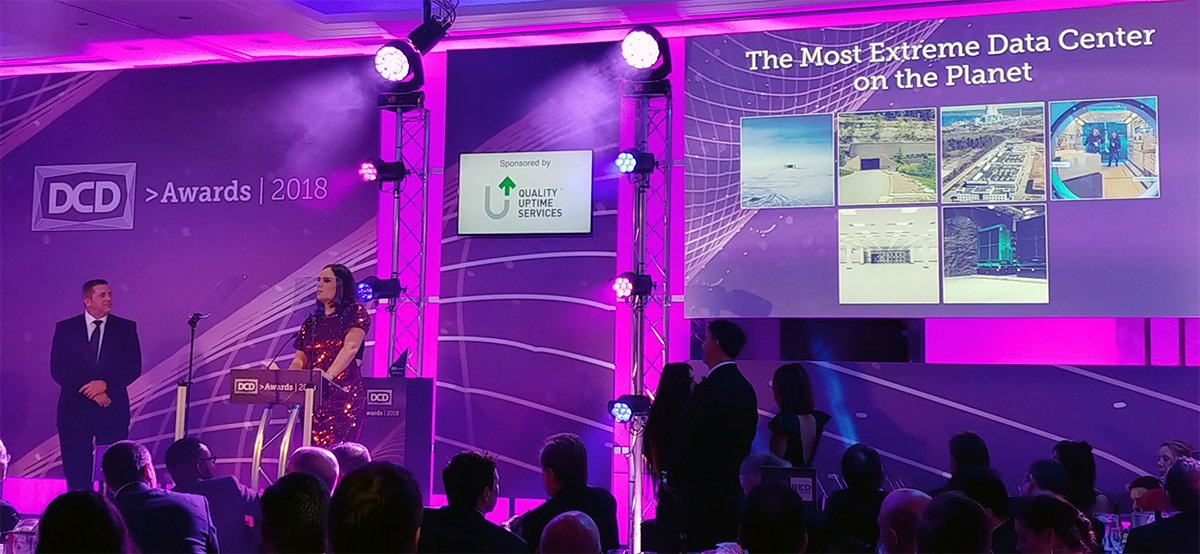 QualityUptime's tweet image. Amazing evening at the DCD Global Awards dinner. Congratulations to #SpaceborneComputer! Winner of this year’s Most Extreme #DataCenter on the Planet! Giving the award from @QualityUptime was Vice President Frank Monticelli. #DCDAwards