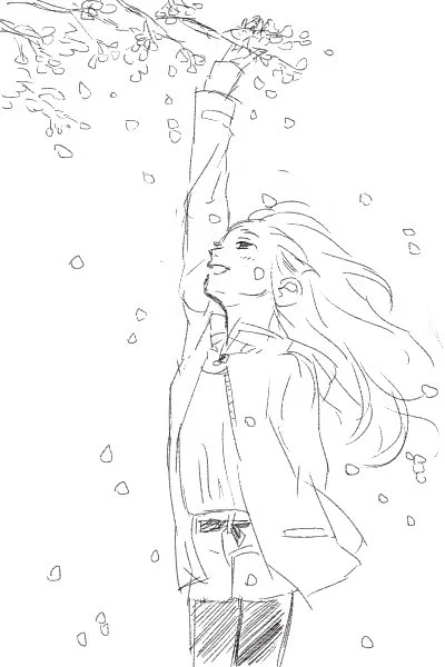 *学パロ薬さに
桜の散る頃に、花見に行きました。

それより今は雪がふりそうです 