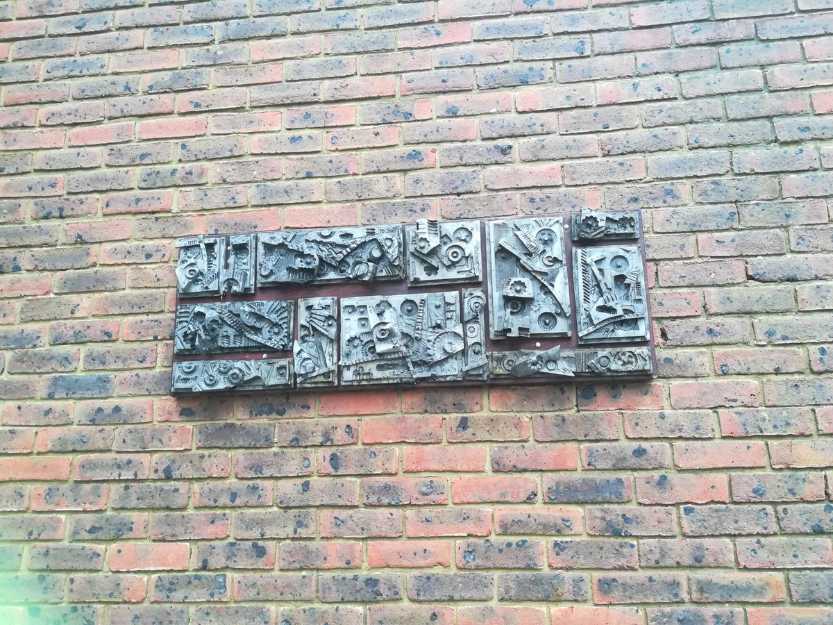 We have a new sculpture on display in the Chapel courtyard. It was previously on our music building. We know it's by a former student but would love more information!