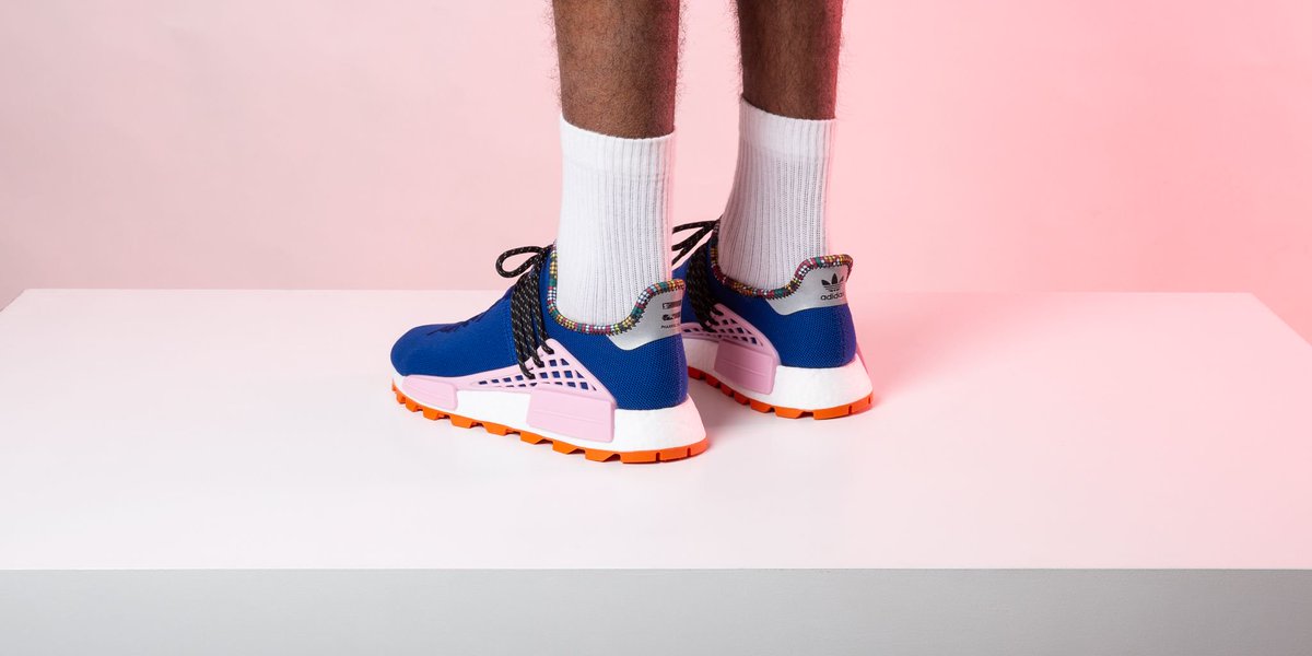 human race blue and pink