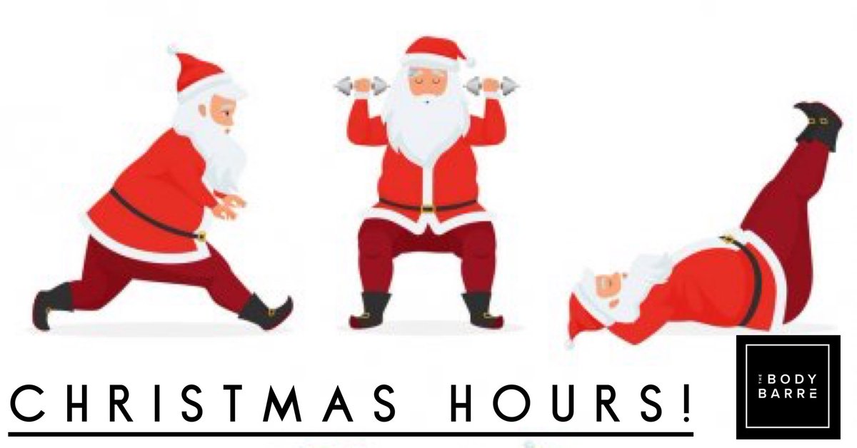barre_body's tweet photo. We have published our Xmas timetable!  Morning classes running between 27th to 30th Dec &amp; 3rd to 6th Jan!
For Xmas opening hours, please see our website:
https://t.co/L9s9uuYZaT
#thebodybarre #BishopsStortford #herts #essex #christmasworkout #BOX #circuits #cycle #kangoo #stepIT https://t.co/V7bj6p1gVR