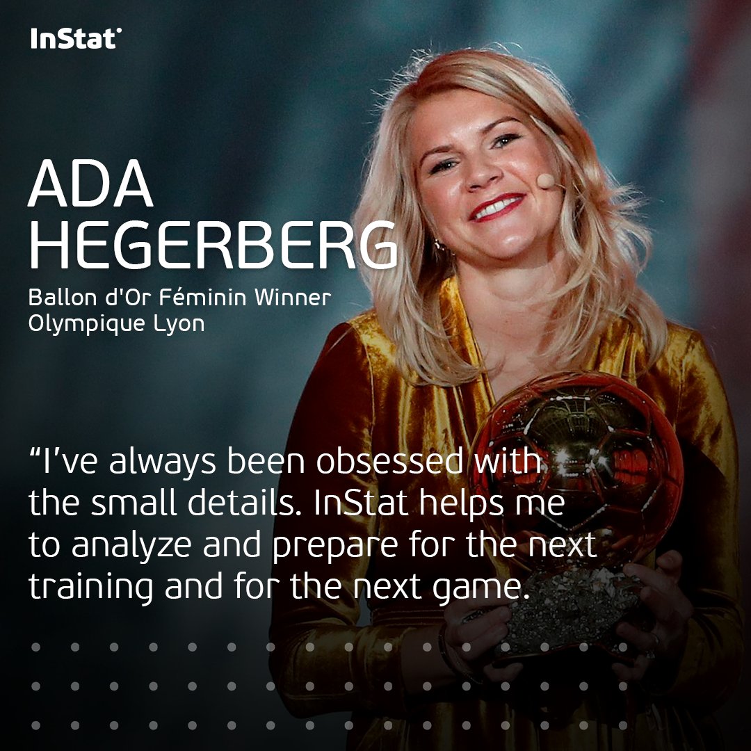Hudl_Football's tweet photo. #BallonDor2018 🏆

This week @AdaStolsmo has become the first-ever recipient of the Ballon d'Or Féminin. 

#Congratulations

"@InStat_Sport gives me the opportunity to study my own actions in the game, which helps me to analyze and prepare for the training and for the next game" https://t.co/damf2UBD93