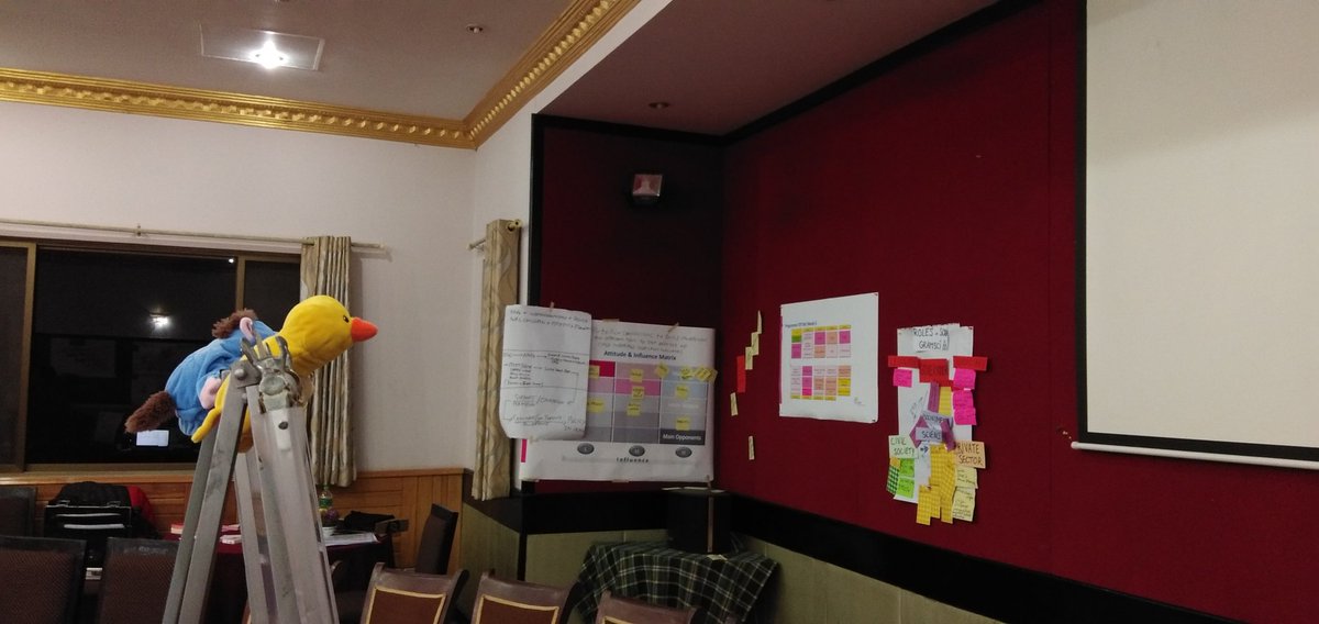 SaugatWrites's tweet image. TOT on #MobilizingSupport by Change the game Academy, Wilde Ganzen and ICCO Cooperation. Slowly turning this hall into learning museum.