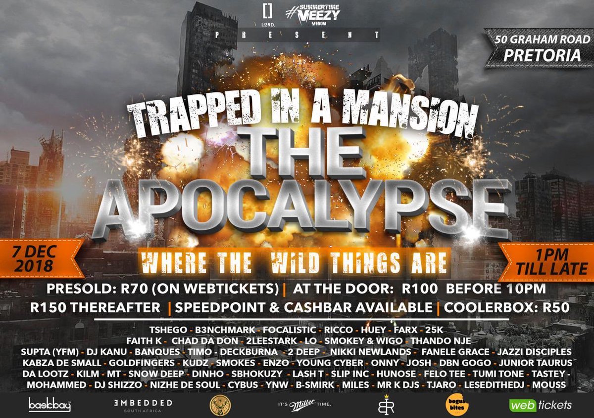 Dj_Timo_SA's tweet photo. 21:55PM set at #TrappedInAMansion
@traplordsa x @VenomZM
December lit! https://t.co/5LFyxvYTxJ