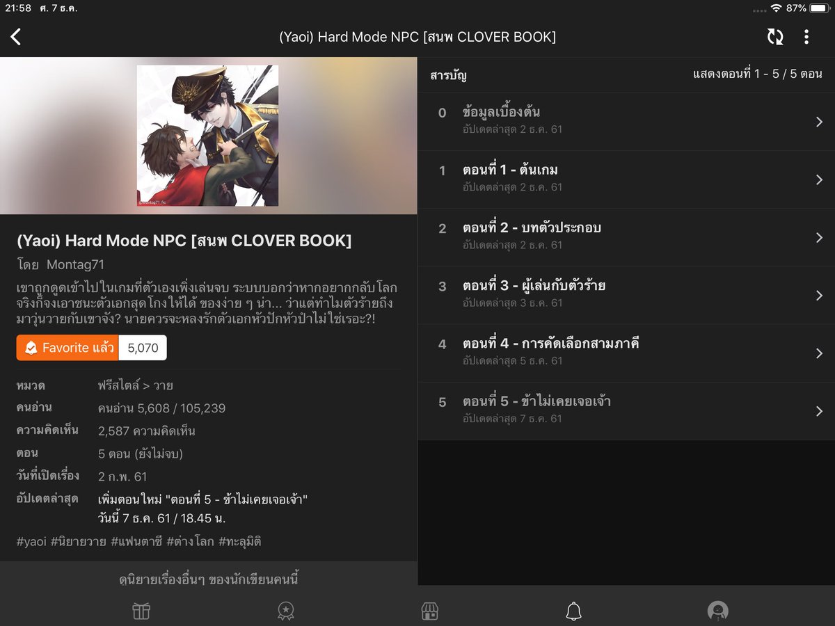 KN_LIBRARY's tweet photo. - Hard Mode NPC -
ผู้แต่ง : Montag71
สำนักพิมพ์ : CLOVER BOOK
Dek-D : https://t.co/cvkFSNXXIb
#HardModeNPC #เมริทฮาร์ดโหมด #แนะนำนิยายวาย #นิยายวายแนะนำ #นิยายวาย #นิยายเด็กดี #รีวิวนิยายวาย #รีวิวเด็กดี #นิยายวายเด็กดี https://t.co/OWU35DWwTZ