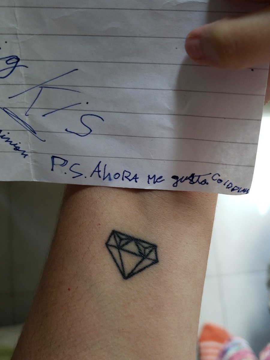 merothcam's tweet photo. @perroscalle @coldplay Mi hermana y yo teníamos entradas, el día anterior se murió el mellizo de mi mamá y nos obligó a ir, fue la mejor catarsis que podríamos haber hecho, nos lloramos todo!! Tmb porque hago a mis alumnos fans jajaj #perroscoldplay tmb fue lo más escuchado según @Spotify tmb tattoo https://t.co/ERndEbm3nF