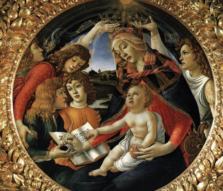 sandrothebro's tweet photo. Madonna the Magnificat! I finished this is 1483 and even though I'm the one who painted it it still has a wig SNATCHED! #angelsdontneednowings
#lorenzoiloveyou
#talent https://t.co/42gOKciect