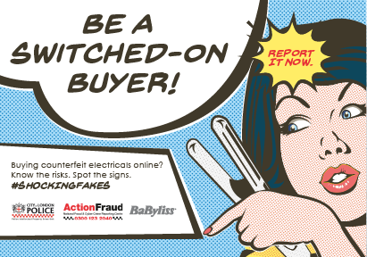 The_IPO's tweet photo. Buying #counterfeit electricals online? 🛒💻  
There’s #MoreAtStake – fraudsters can use your details to commit crime in your name❗ 
Find out more about #shockingfakes here: https://t.co/99ZrelN5iS https://t.co/KU9M1nnT0z