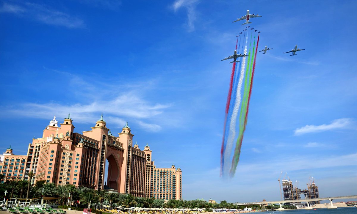 emirates's tweet photo. We are proud to be a part of the UAE’s success story as a global aviation industry leader. Since our first flight in 1985, Emirates has set the standard for the world to ‘Fly Better’. Happy International Civil Aviation Day!
#UAETogether #YearOfZayed #FlyEmiratesFlyBetter https://t.co/3s91P0UdQh