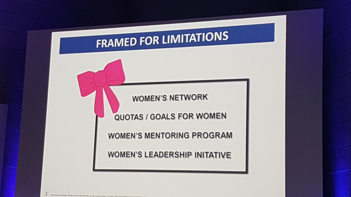 Sabine_Morlock's tweet photo. @inclusioninst Initiatives not tied to business goals...framed for limitations #breakingbias https://t.co/xJ1JA7XChU