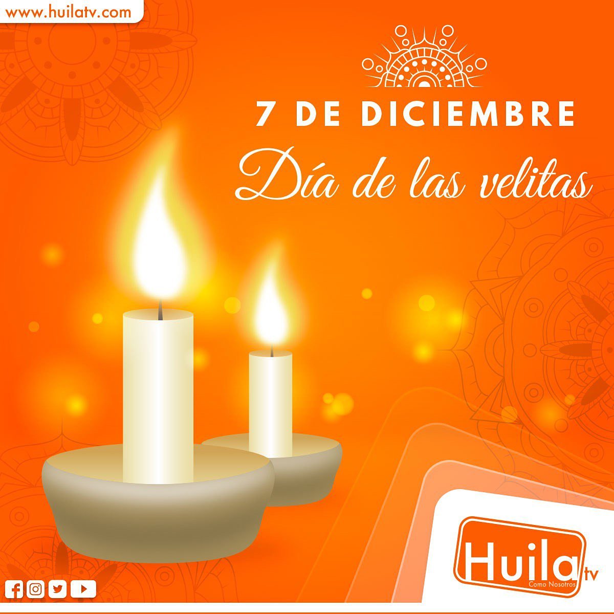HuilaTv's tweet photo. ¿Listos para la noche de las velitas?
😍✨🕯️✨😍
@HuilaTv #ComoNosotros https://t.co/7CaYg0PLjj