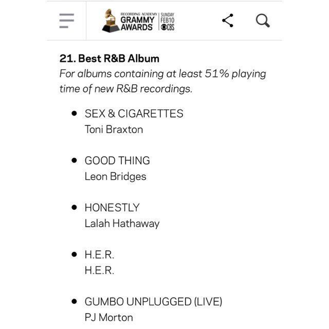 PJMORTON's tweet photo. Wow!! This is crazy!! 3 #GRAMMY NOMINATIONS FOR #GUMBOUNPLUGGED + 1 w/ @maroon5 .. #BESTRBALBUM #BESTTRADITIONALRBPERFORMANCE CONGRATS @yebbasmith !!! #BESTRBPERFORMANCE #BESTPOPDUOGROUPPERFORMANCE ππππ.. thank you @recordingacademy !! ππΎSo grateful https://t.co/VWBLprXce1