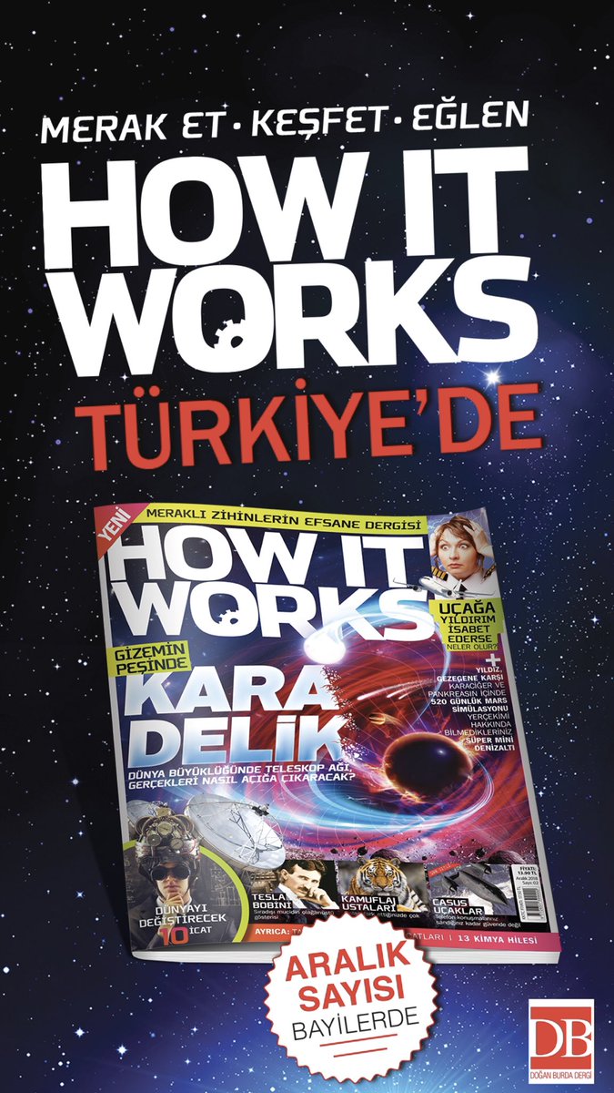 HowItWorksTR's tweet image. HOW IT WORKS yeni sayısıyla bayilerde. Kaçırmayın!