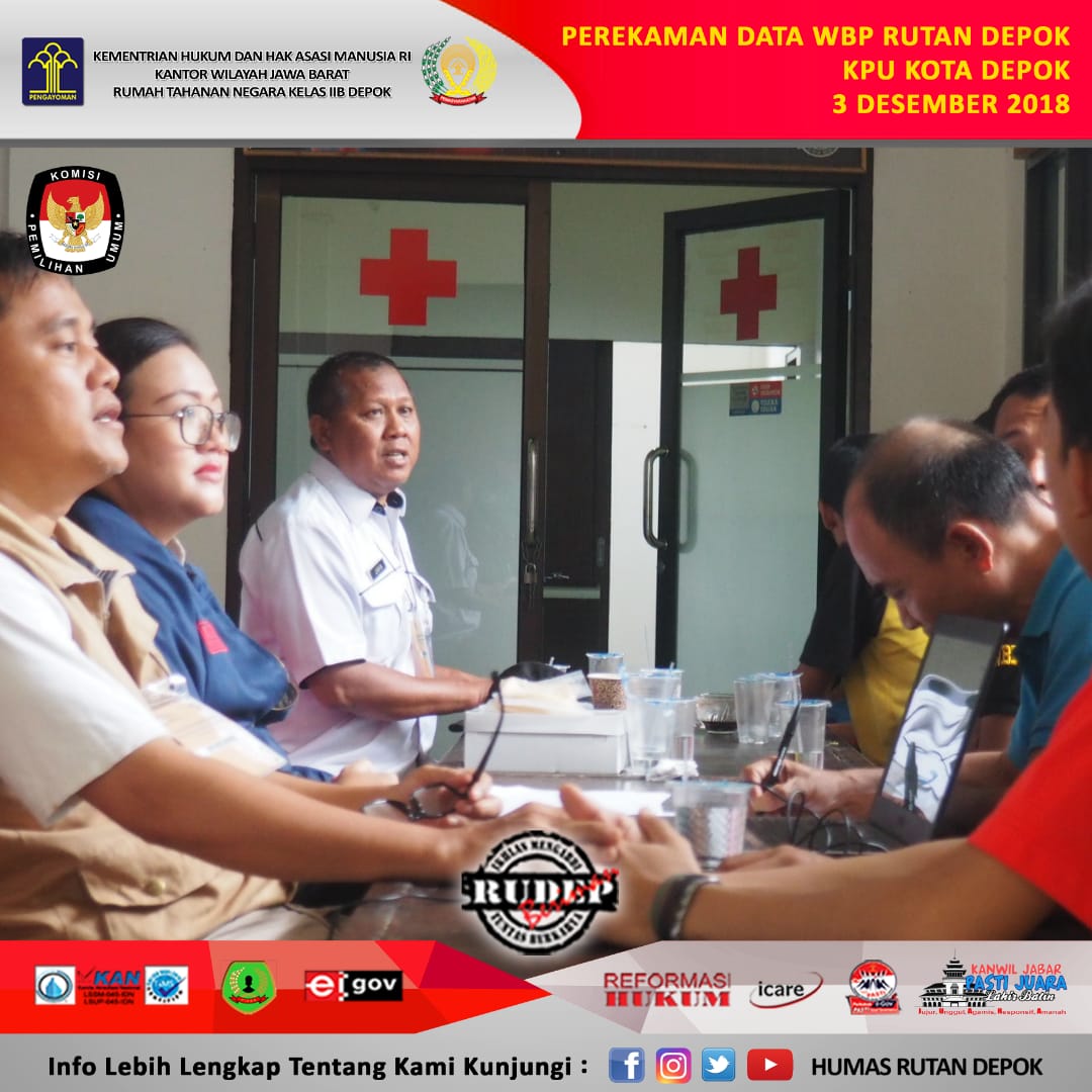 DepokHumas's tweet photo. Perekaman data wbp Rutan Depok oleh KPU 3 Desember 2018
#kpu 
@KPU_ID 
@bawaslu_RI https://t.co/5JVlcNAbQW