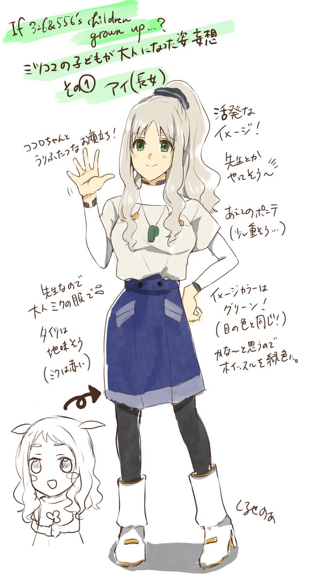 ミツココの子供が大人になったらどんな風になるかな～という妄想その1 長女ちゃんのイメージ描いてみました～!また解釈が変わったらイメージ変わるかも #1日1DF_noa