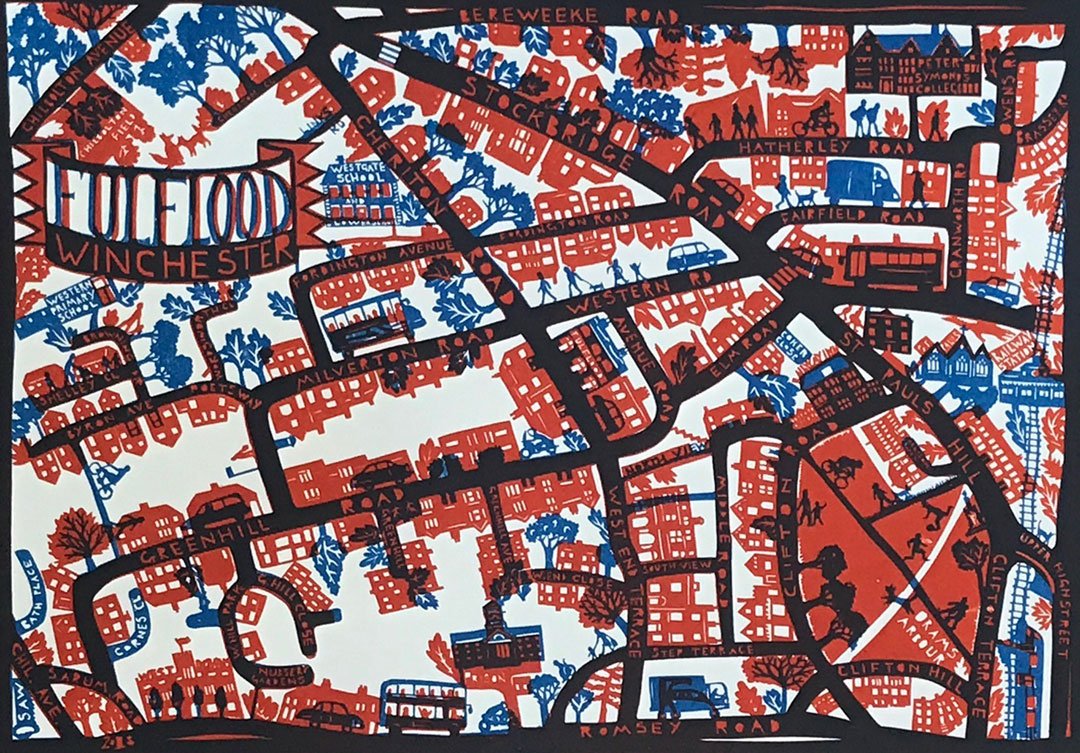 bellfineart's tweet photo. At last another new Winchester silkscreen print from Sophie Wiltshire...this time it's Fulflood. https://t.co/WlFYU8cPqZ