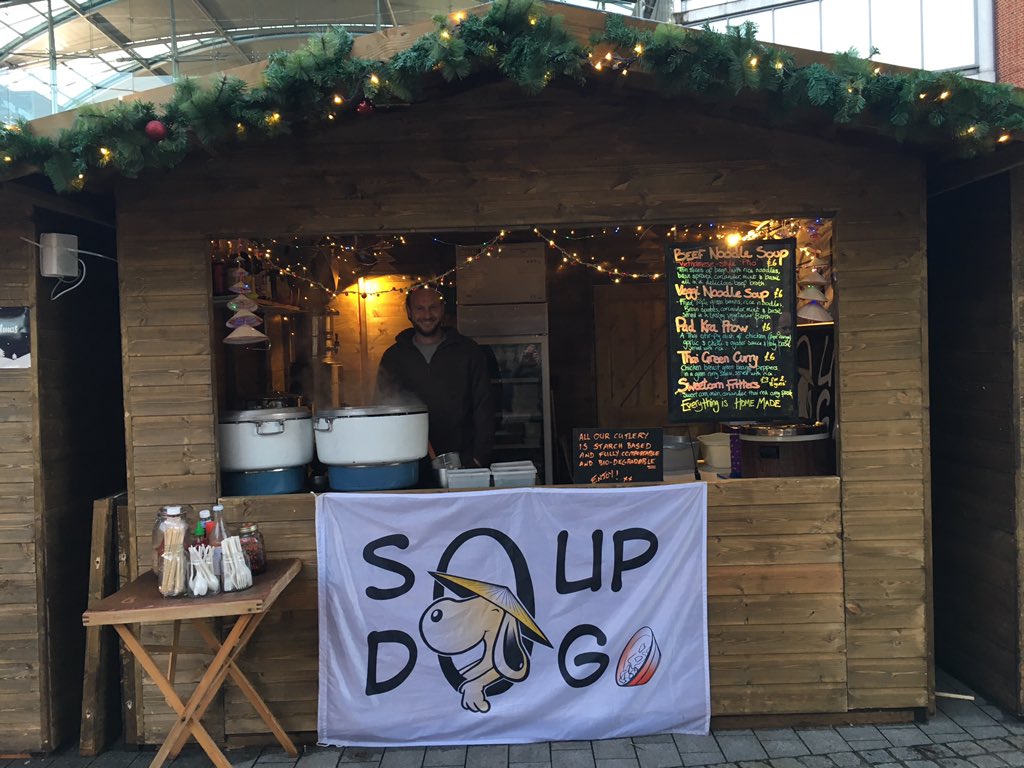 Soup Dog in Norwich, come and find us outside the forum... #norwich #pho #Vietnamese #christmasmarket #streetfood