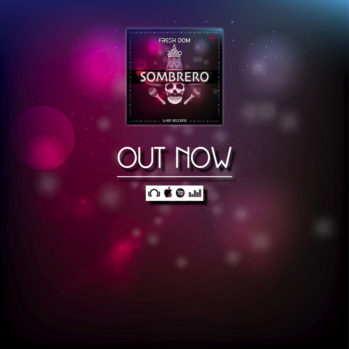 Wasp_Records's tweet photo. 🔥🔥 Fresh Dom & Zyno - Sombrero is OUT NOW on WASP RECORDS ! 🔥🔥
🎧 Get your copy here 🎧 :
Beatport : https://t.co/pbvuOe0n5J
iTunes : https://t.co/yFTb7iS1s5
Spotify : https://t.co/LZ8DtPike6
Deezer : https://t.co/IuAkYXVlf0
#FreshDom #Zyno #Sombrero #WaspRecords https://t.co/QEICAzmU7q